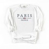 Simply Sage Market Embroidered Paris France Flag Garment Dyed Sweatshirt - 2 of 4