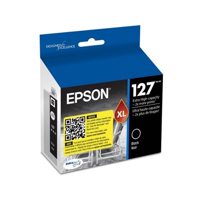 Epson 127 Single & 3pk Ink Cartridges - Black, Multicolor