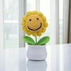 Unique Bargains Artificial Plants Hand-Knit DIY Yarn Yellow 1.97"x1.97"x5.51" 1 Pc - 2 of 4