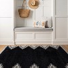 World Rug Gallery Geometric Shag Rug – Soft & Stylish – Anthracite Dark Gray – Medium Pile, Easy to Clean - 2 of 4
