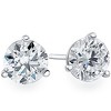 Pompeii3 .40Ct Round Brilliant Cut Natural Diamond Stud Earrings in 14K Gold Martini Setting - 2 of 3
