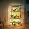 VEVOR Plant Stand with Grow Light, 4 Tier Plant Shelf with 90W Grow Light for Indoor Plants, Grow Light Shelf Full Spectrum Lights, Black - 2 of 4
