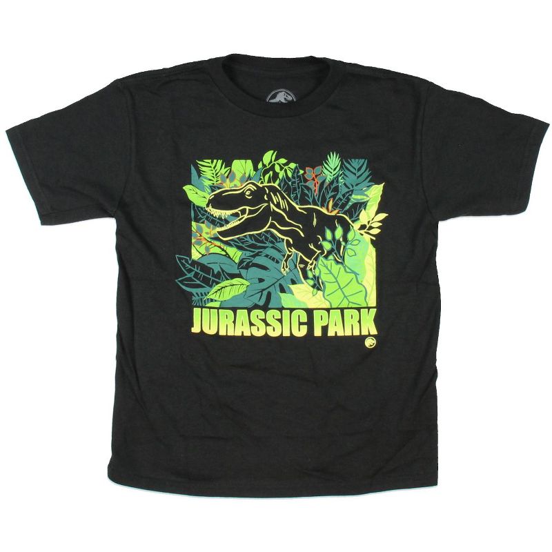 Jurassic Park Boys' T-Rex Tyrannosaurus Rex Dinosaur Kids T-Shirt Tee, 1 of 2