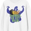 Courage The Cowardly Dog Muriel & Ghost Crew Neck Long Sleeve White Adult Sweatshirt - image 2 of 2