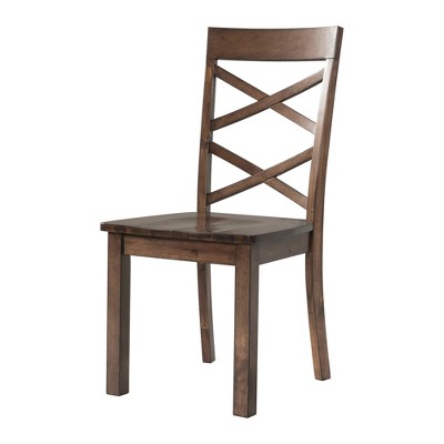 Rustic Walnut 6-Piece Dining Set with Bench and Chairs