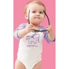 Pavilion Gift Company - Unicorn - 6-12 Months 3/4 Length Purple Sleeve Onesie - Leotards and Bodysuits - 2 of 4