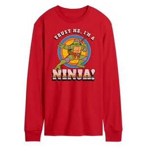 Men's - Teenage Mutant Ninja Turtles - Trust Me Ninja Long Sleeve Graphic T-Shirt - 1 of 3