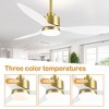 Airsurfer 52 Inch Ceiling Fans with LED Light and Remote Control - 3 of 4