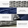 4-piece Cushioned Outdoor Rattan Wicker Sunbed or Conversational Sofa Set with Sun Canopy - 4 of 4