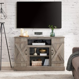 CAVINAS TV Stand for TVs up to 50 Inches,Entertainment Center with Cabinets and Open Shelves,TV Stands for Living Room - 1 of 4