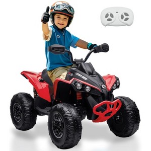 12V Kids Ride On Car, 4 Wheeler Electric ATV Ride On Toys for Kids Ages 37-95 Months with 5MPH Max Speed, Remote Control, Treaded Tires - 1 of 4