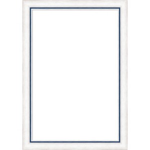 Amanti Art Morgan White Blue Framed Dry Erase Magnetic Board - 1 of 4