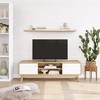 Ren Home Leva Scandinavian-Style TV Stand with Shelves - 3 of 4