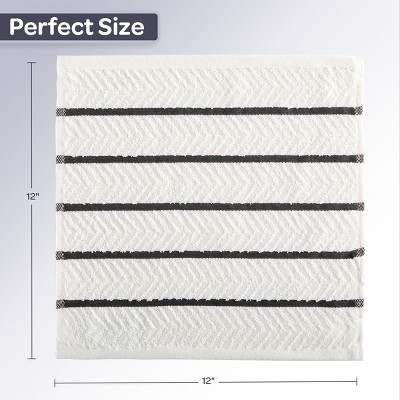 Lavish Home 16-Pack Red and White Cotton Dish Cloths