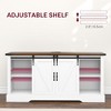 Bella Depot 59" Farmhouse Sideboard Buffet Cabinet Bar Cabinet with Adjustable Shelves - 2 of 4