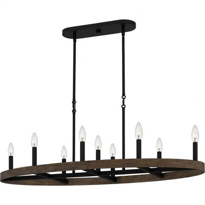 Quoizel Lighting Hendrix 9 - Light Chandelier in  Matte Black