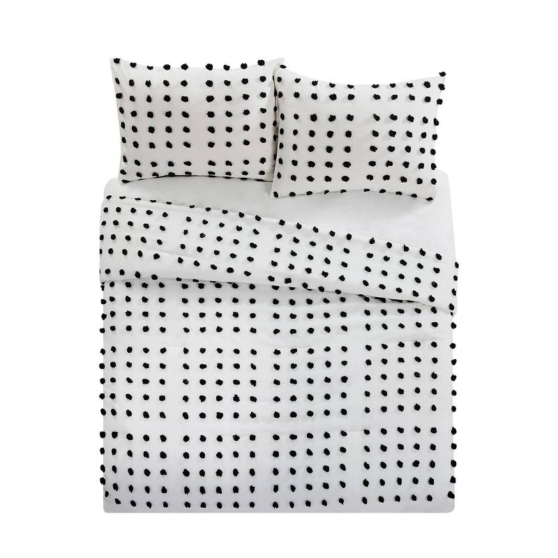 Mr. Kate Dynamic Dots Comforter Set Black, 3 of 9