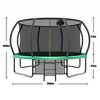 Jump Into Fun 14FT Outdoor Trampoline for Kids With Ladder,  Enclosure Net, Anti Rust Coating, Basketball Hoop For Kids and Adults - 2 of 4