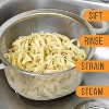Stainless Steel Colander Strainer Basket - 3-Quart Colander with Resting Feet & Handles - Wide Rim Sieve - 4 of 4