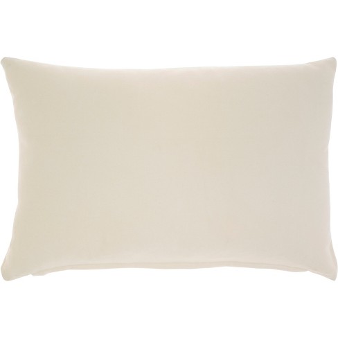 Ivory velvet shop throw pillow