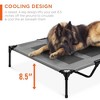 Best Choice Products 48in Elevated Cooling Dog Bed, Outdoor Raised Mesh Pet Cot w/ Removable Canopy, Carrying Bag - 3 of 4