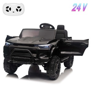 Jojoka 24V 2 Seater Ride On Truck for Kids with Remote Control, Lights, Music, Trunk, Handle, Battery Powered Electric Car Toy for Boys Girls - 1 of 4