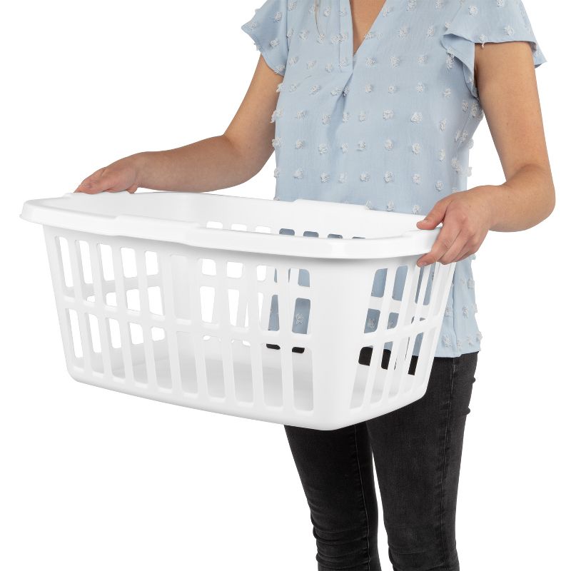 1.5bu Laundry Basket White - Brightroom&#8482;, 6 of 8