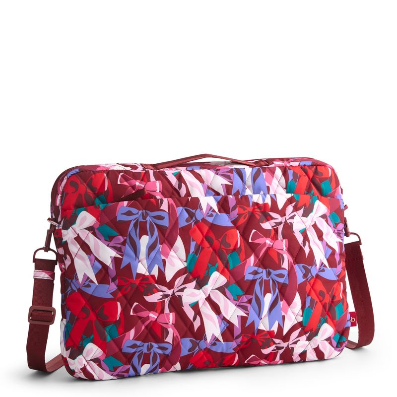 Vera Bradley Women's Outlet Ultralight Laptop Crossbody Bag Bow Show