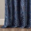 PAGED Knitted Jacquard Damask Total Blackout Grommet Top Curtain Panel, Privacy Curtain for Bedroom & Living Room - 4 of 4