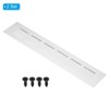 Unique Bargains Aluminum Rectangle with Mounting Screw Cabinet Air Vent Cover 2 Pcs - 3 of 4
