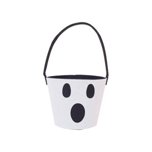 Gallerie II Ghost Felt Halloween Candy Bucket Decoration - 1 of 4