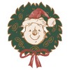Girls Winnie the Pooh Christmas Wreath Portrait T Shirt - 2 of 4
