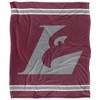 University Of Wisconsin La Crosse Primary Logo Stripes Silky 50x60 Blanket, 1 Sided - 2 of 4