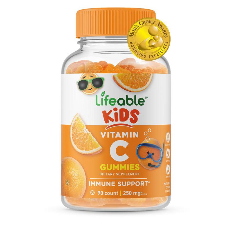 Lifeable Vitamin C for Kids, for Immune Support, Vegan, 90 Gummies, 1 of 4