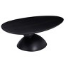 GDFStudio Arin Modern Fiberglass Oval Coffee Table with Sculptural Pedestal Base - 4 of 4
