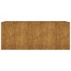 vidaXL Garden Raised Bed Rusty Corten steel 78.7 x 31.5 x 31.5 in - 4 of 4