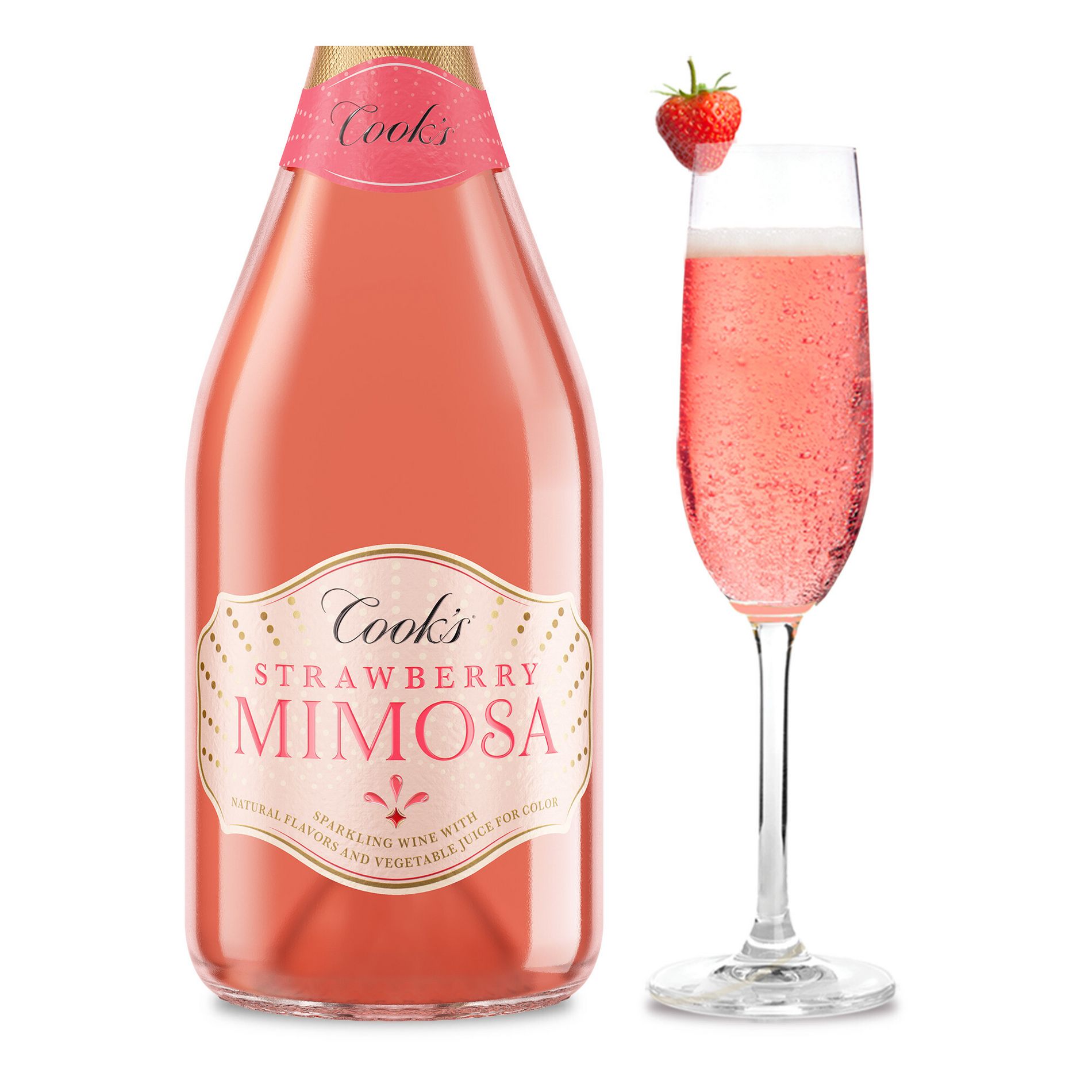 Cook's California Champagne Strawberry Mimosa - 750ml Bottle