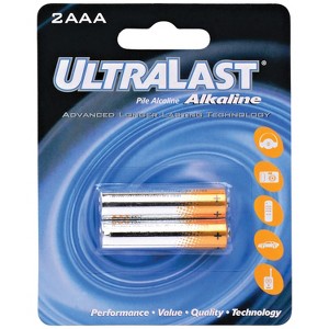 Ultralast® ULA2AAA AAA Alkaline Batteries, 2 Pack in Multicolored - 1 of 1