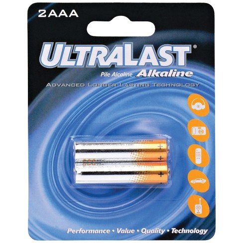 Ultralast® ULA2AAA AAA Alkaline Batteries, 2 Pack in Multicolored - image 1 of 1