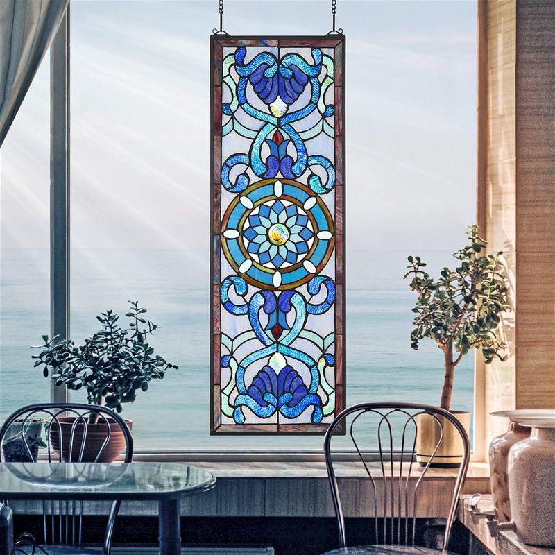 Design Toscano Roquebrun Tiffany-Style Stained Glass Window, 3 of 7