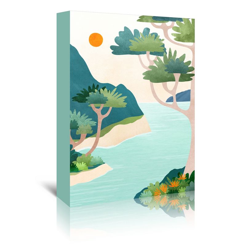 Americanflat Botanical Landscape Wall Art Room Decor - A Perfect Moment by Modern Tropical, 1 of 7