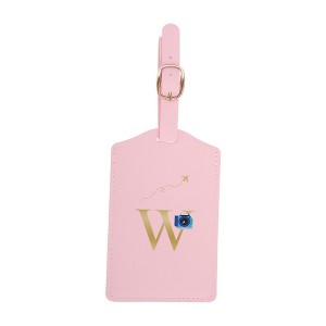 Unique Bargains Letter Luggage Tag Pink 1 Pc - 1 of 4