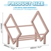 Unique Bargains Stainless Steel Magazine CD Storage Desk Decorative Bookshelf - 2 of 4