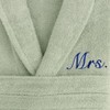 Linum Home Textiles 100% Turkish Cotton Embroidered ''Mrs.'' Terry Bathrobe - 3 of 3
