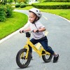 Costway 12 Inch Toddler Balance Bike No Pedal Training Bicycle with Inflatable Rubber Tires Yellow/White/Red - 2 of 4