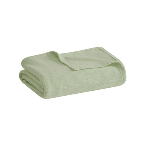 Madison Park King Freshspun Basketweave Cotton Lightweight Soft Blanket ...