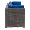 Parksville 3pc Patio Sectional Set - Gray - CorLiving: UV-Resistant Wicker, 330lb Capacity, Weather-Resistant - 4 of 4