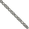 Black Bow Jewelry Men's 8.5mm Stainless Steel Antiqued Fancy Cable Chain Necklace, 24 In - 2 of 4