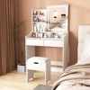 Makeup Vanity Desk Set with Mirror & Light - 2 of 4