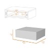 NicBex 13.4 inch Floating Nightstand with Drawer,Wall-Mounted Side Table with Solid Wood Frame,Bedside Table for Bedroom,Living Room,White - 3 of 4